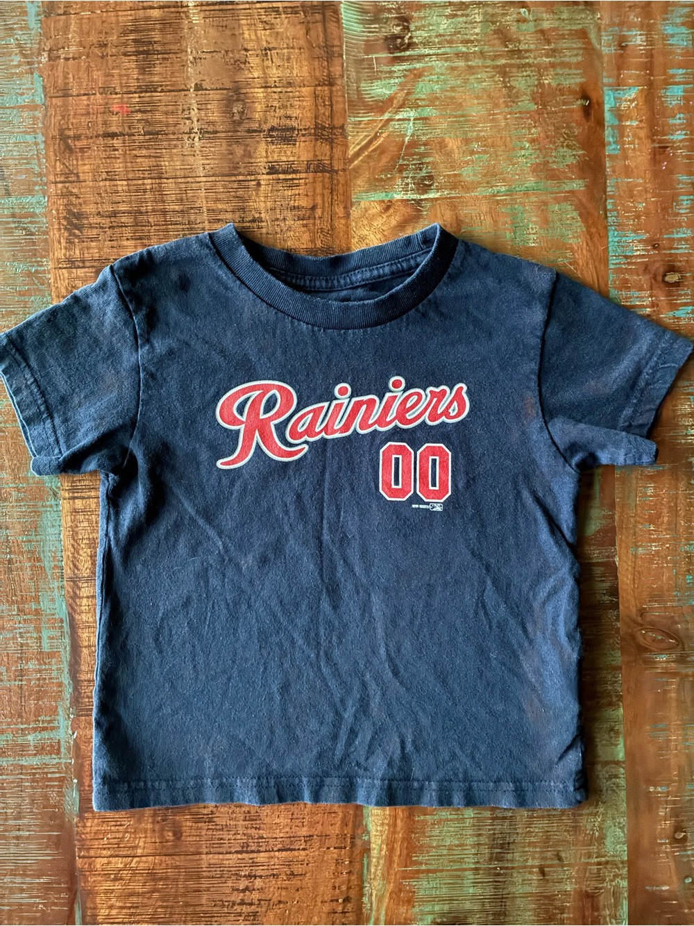 Tacoma Rainiers baseball t-shirt for toddlers size 3t Mascot Rhubarb 00
